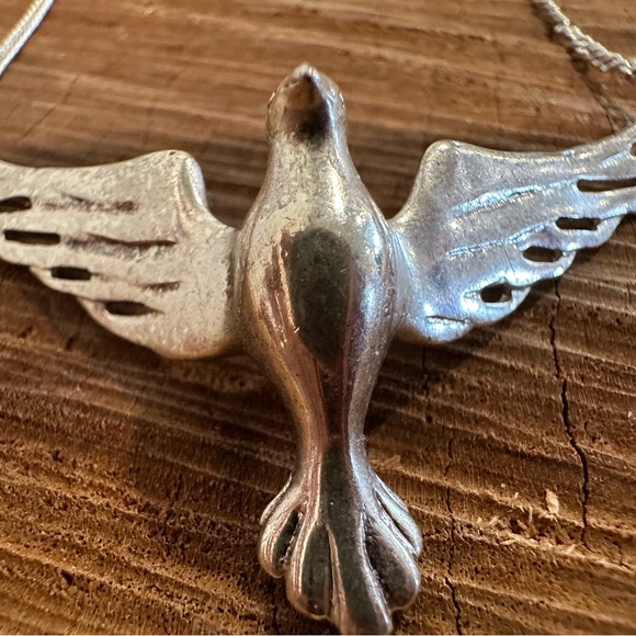 Fossil Silver Bird Necklace - Picture 6 of 13